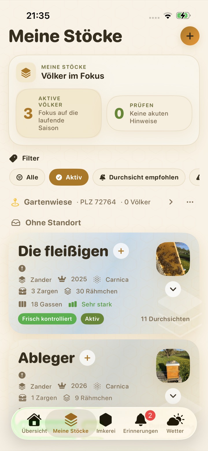 Meine Stöcke Übersicht