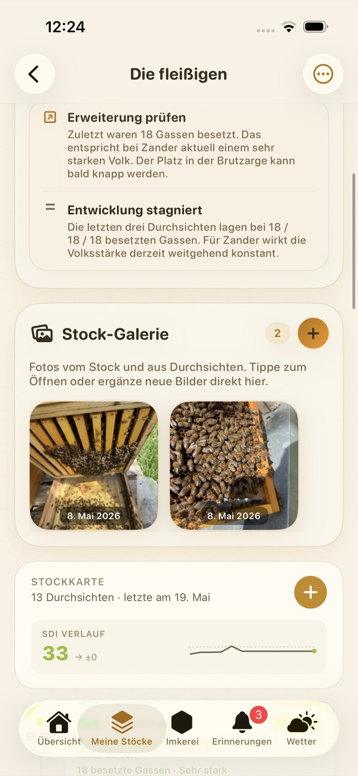BeeReady Stockkarte